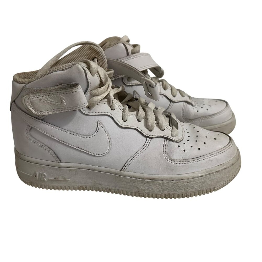 Nike Air Force 1 Kids 6Y Womens 7.5 Triple White‎ Basketball Sneakers DH2933-111